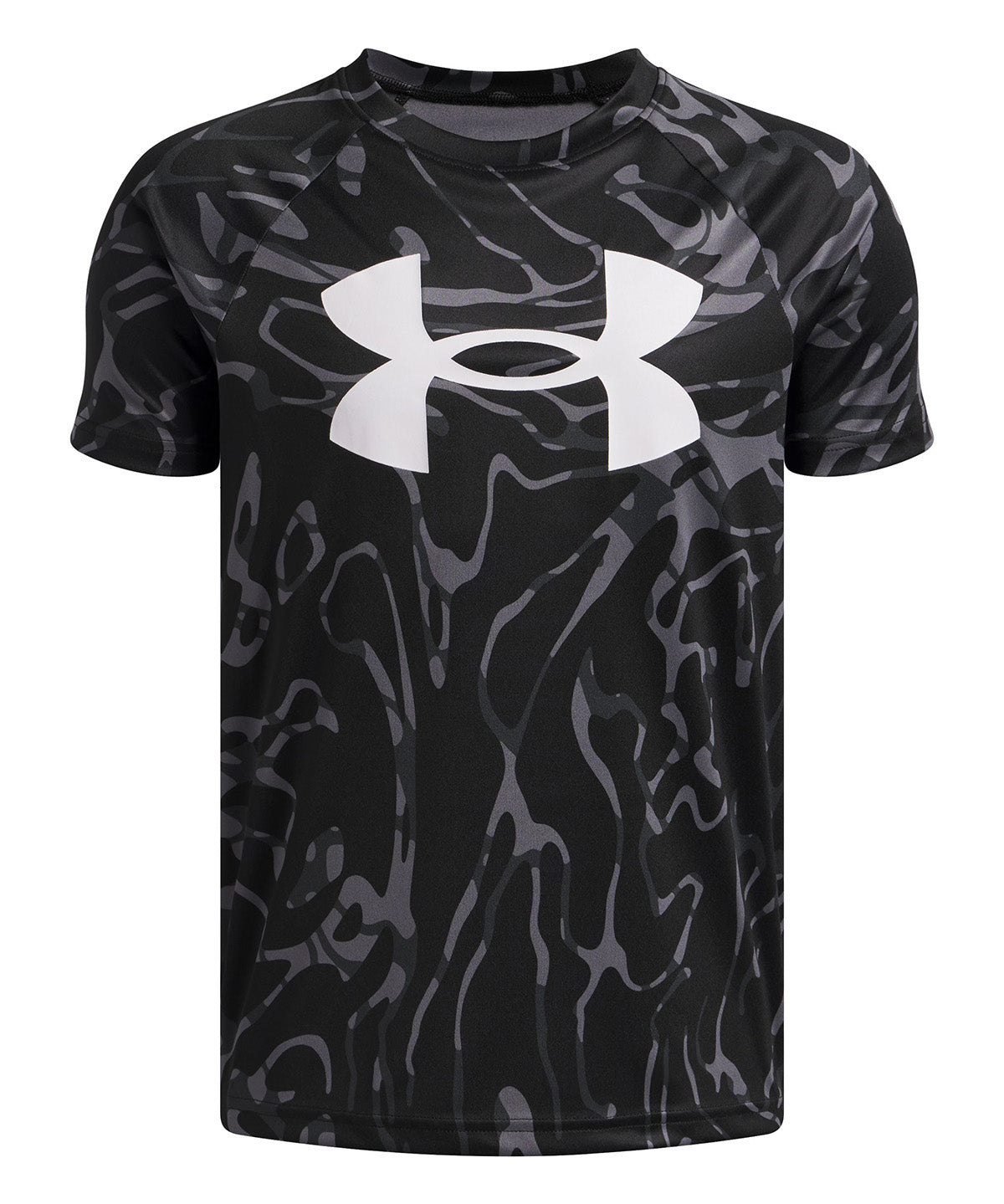 UA Tech Big Logo SS Polera Manga Corta negro para niño