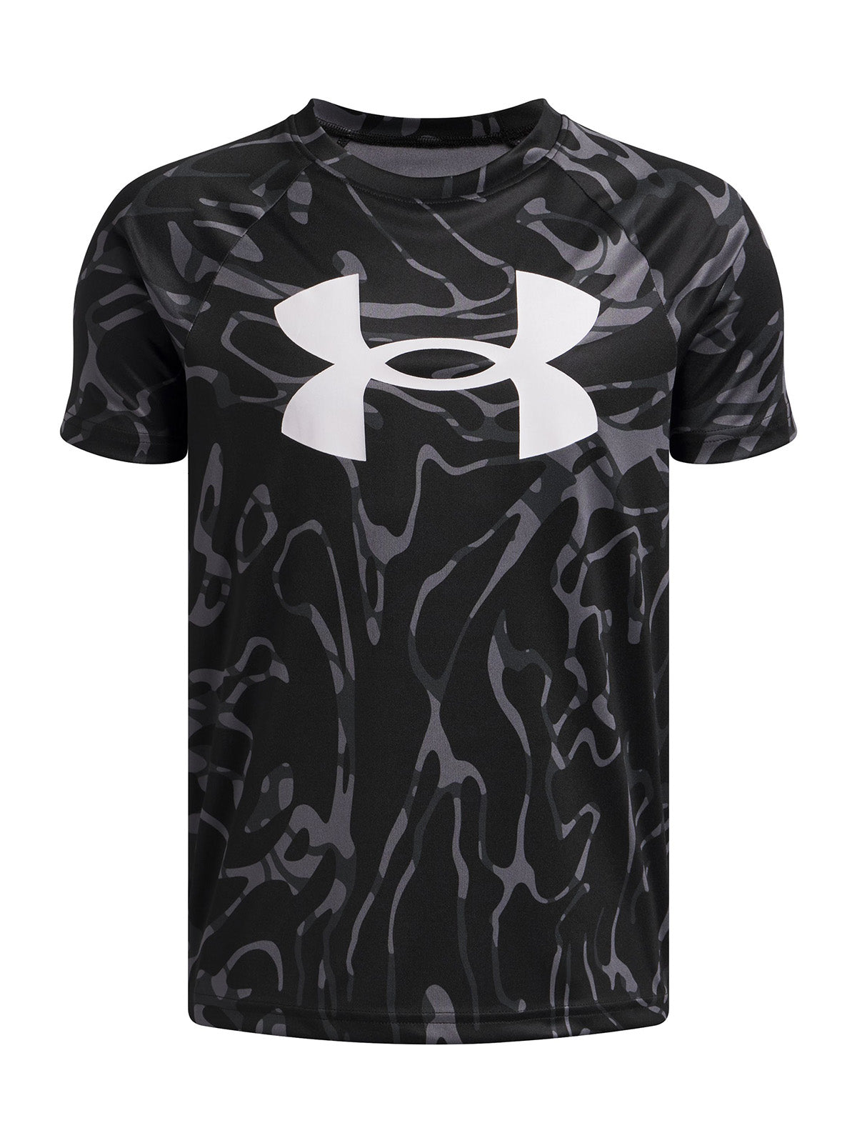 UA Tech Big Logo SS Polera Manga Corta negro para niño