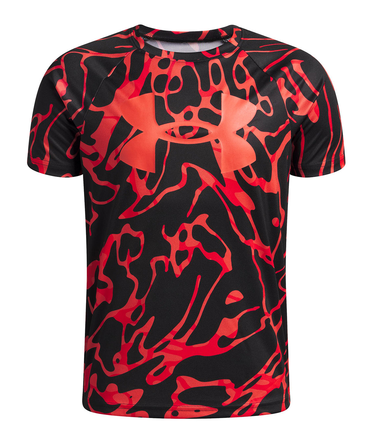 UA Tech Big Logo SS Polera Manga Corta negro para niño