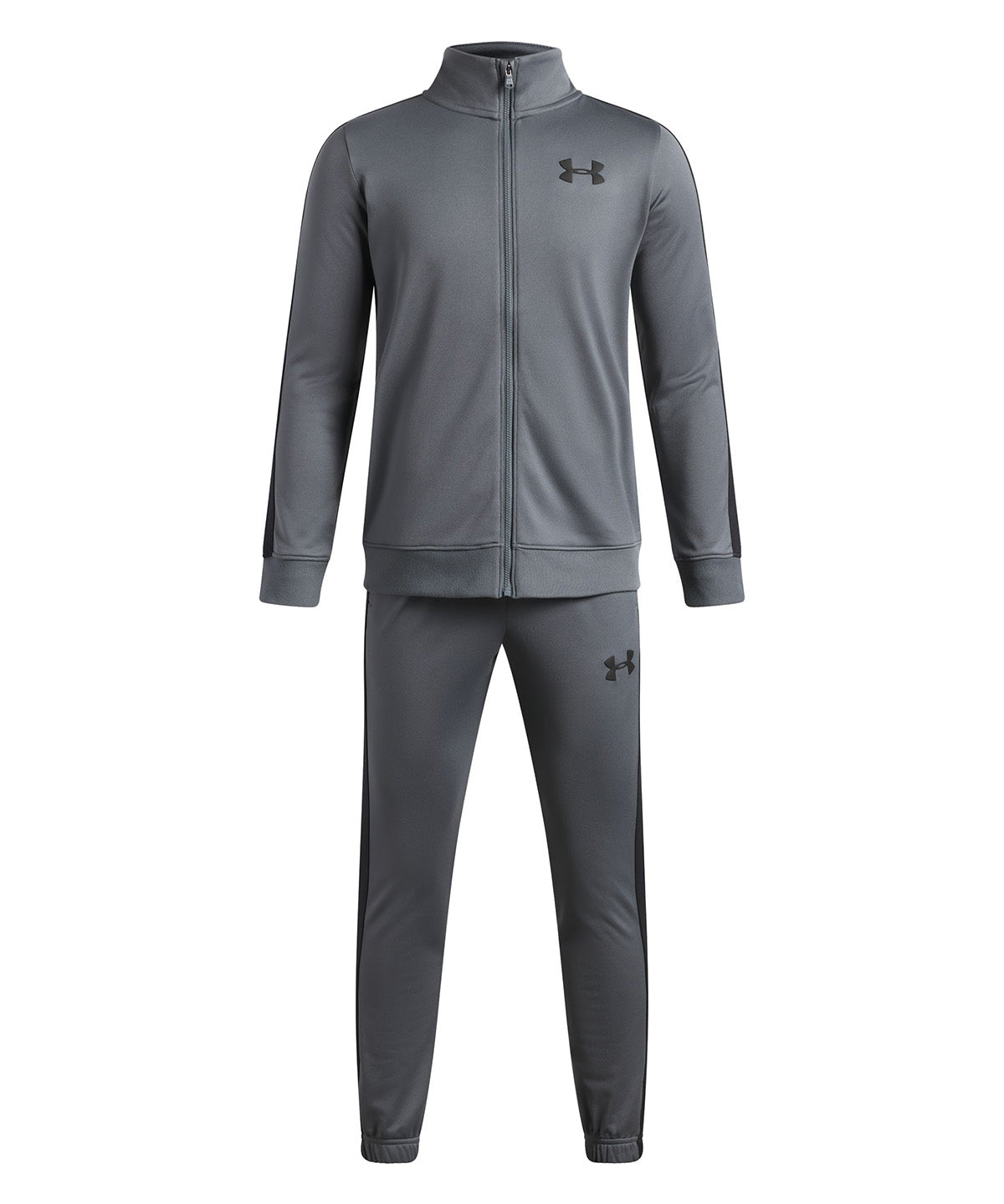 Conjunto UA Rival Knit Tracksuit gris para niño
