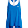 Polera sin mangas de entrnamiento para niña Knockout Azul Under Armour