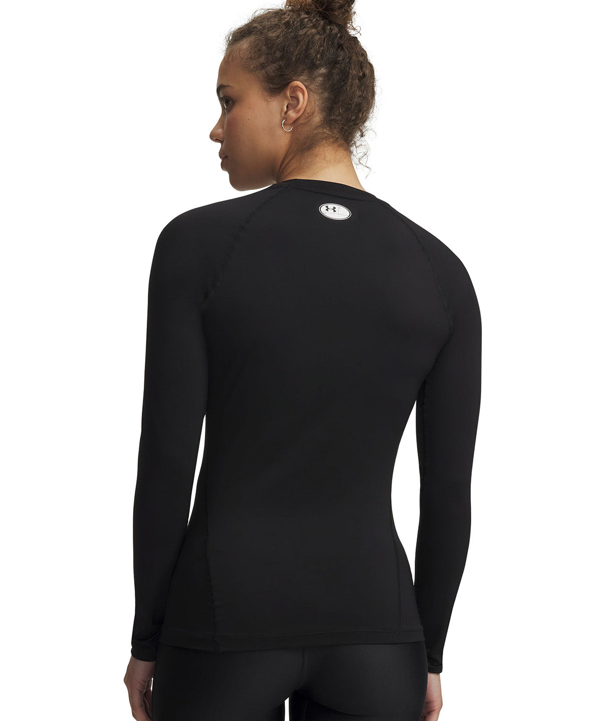 UA HeatGear Compression Primera Capa Superior negro para mujer