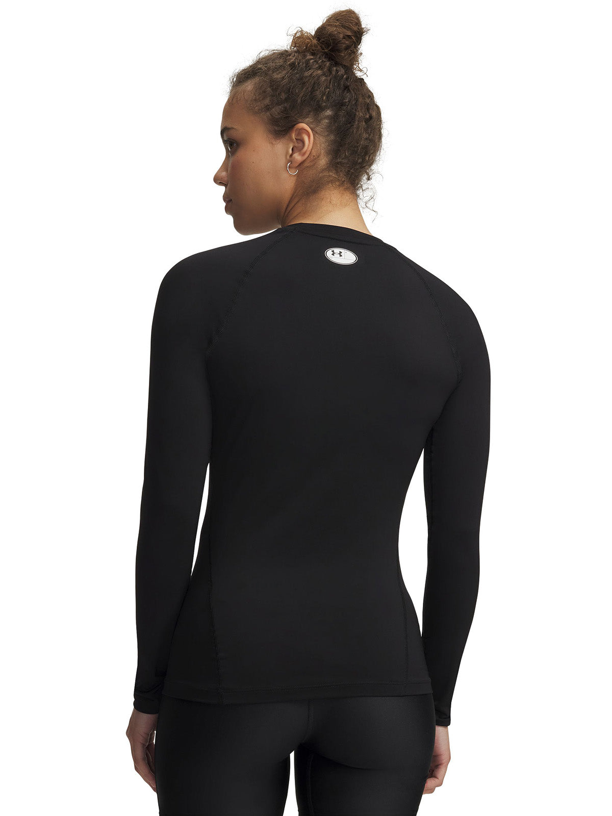 UA HeatGear Compression Primera Capa Superior negro para mujer