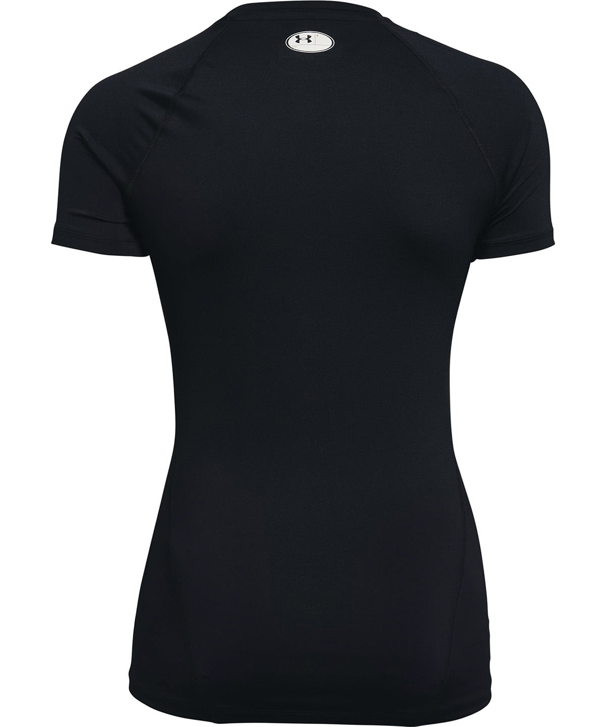 UA HeatGear Compression Primera Capa Superior Manga Corta negro para mujer