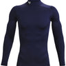 UA ColdGear Compression Mock Primera Capa Superior azul para hombre