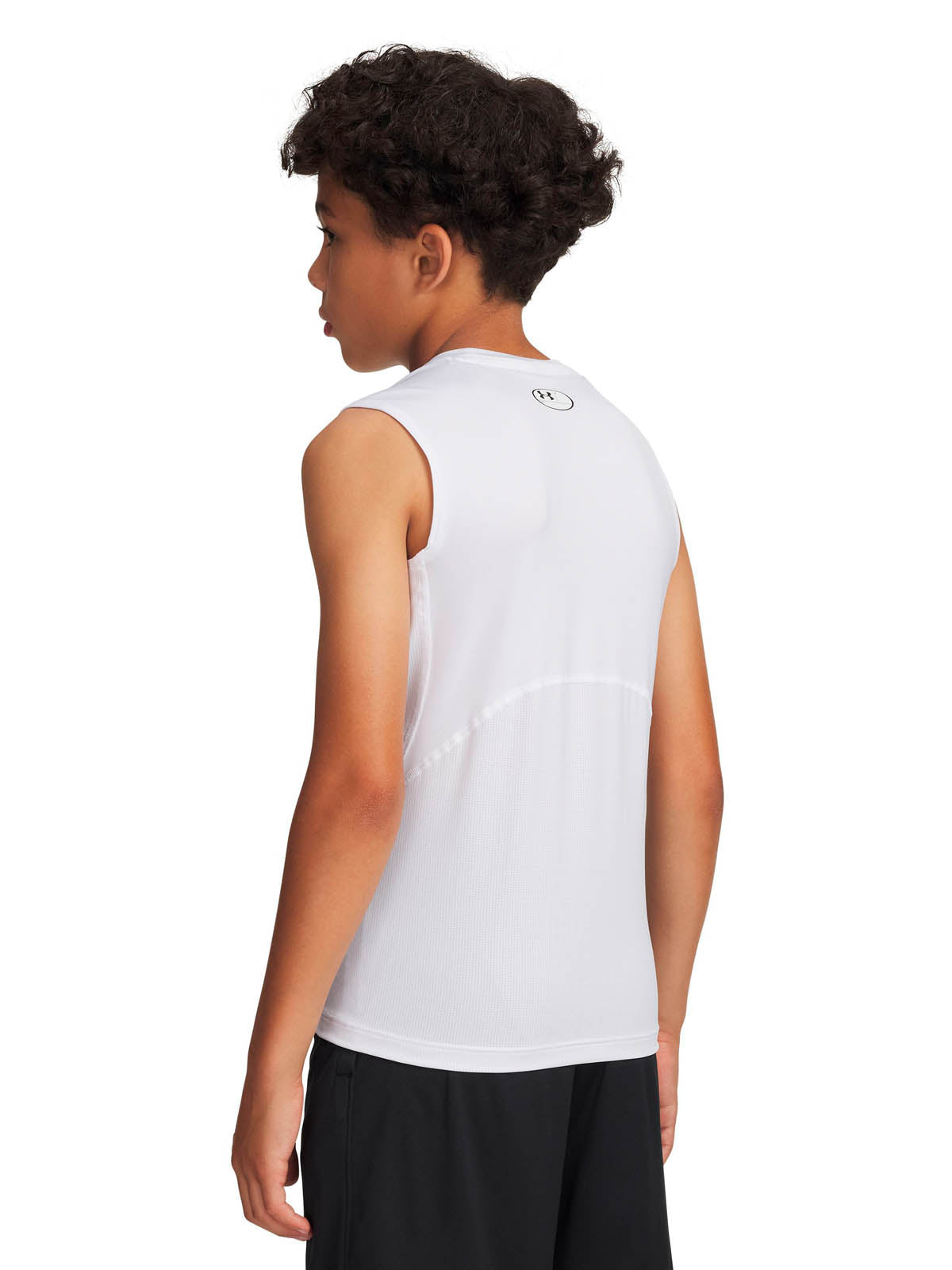 Primera capa superior para niño HeatGear blanco Under Armour