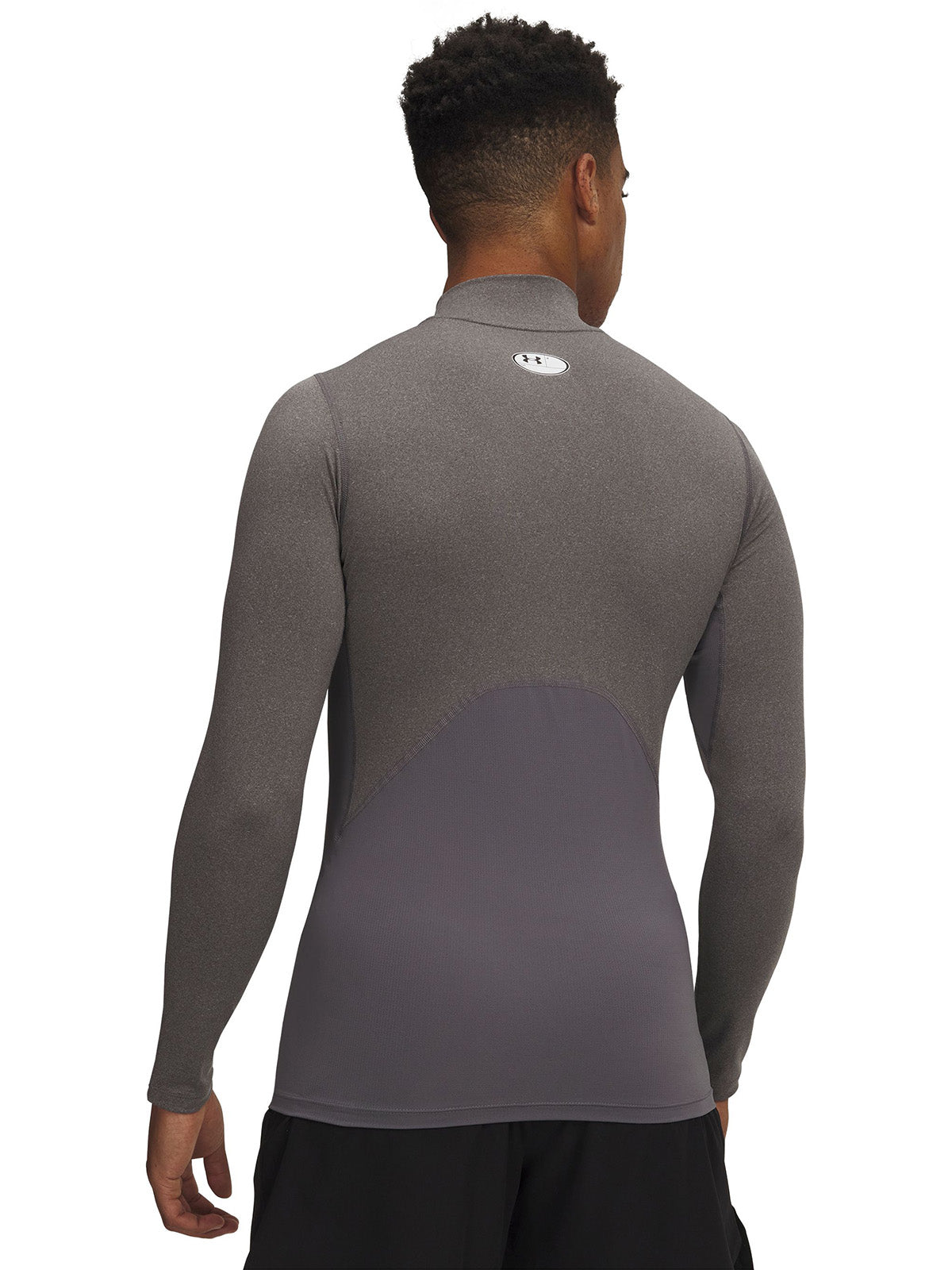 UA HeatGear Mock Primera Capa Superior gris para hombre