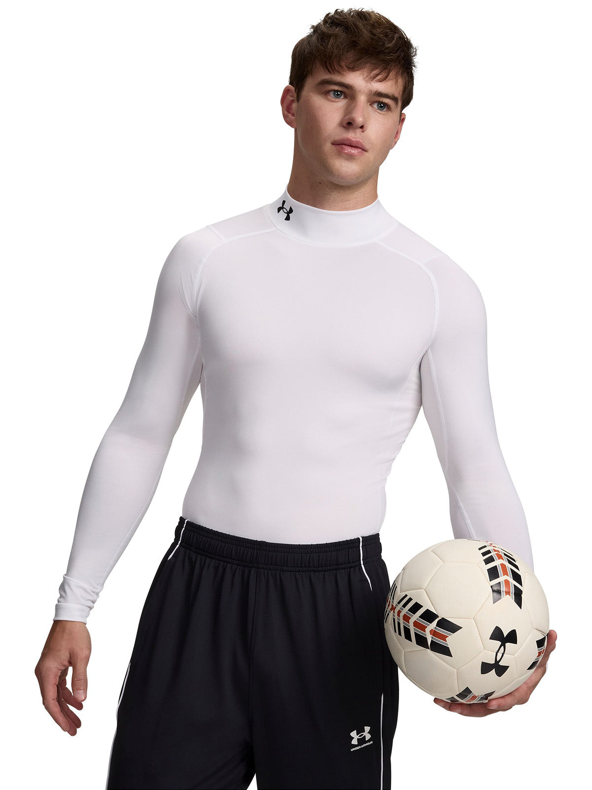 UA HeatGear Mock Primera Capa Superior blanco para hombre