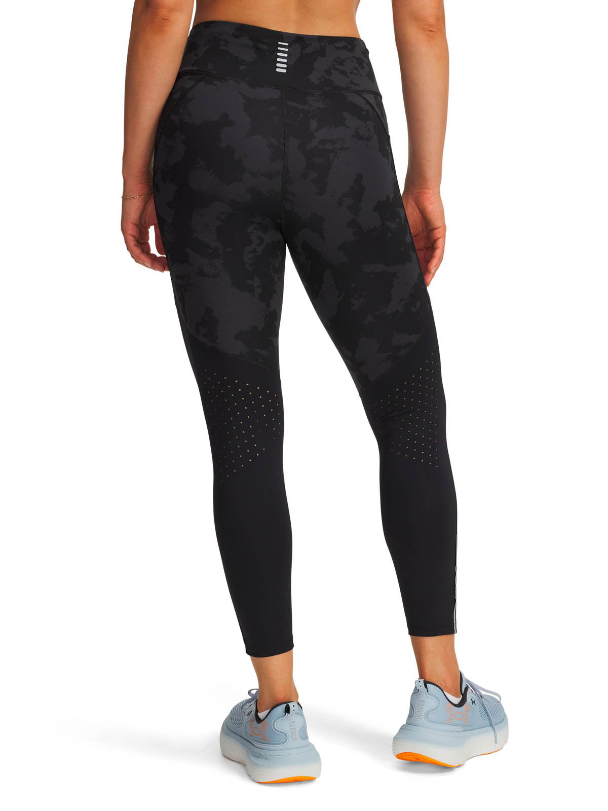 Calza Running para Mujer Launch Ankle Print Negro Under Armour