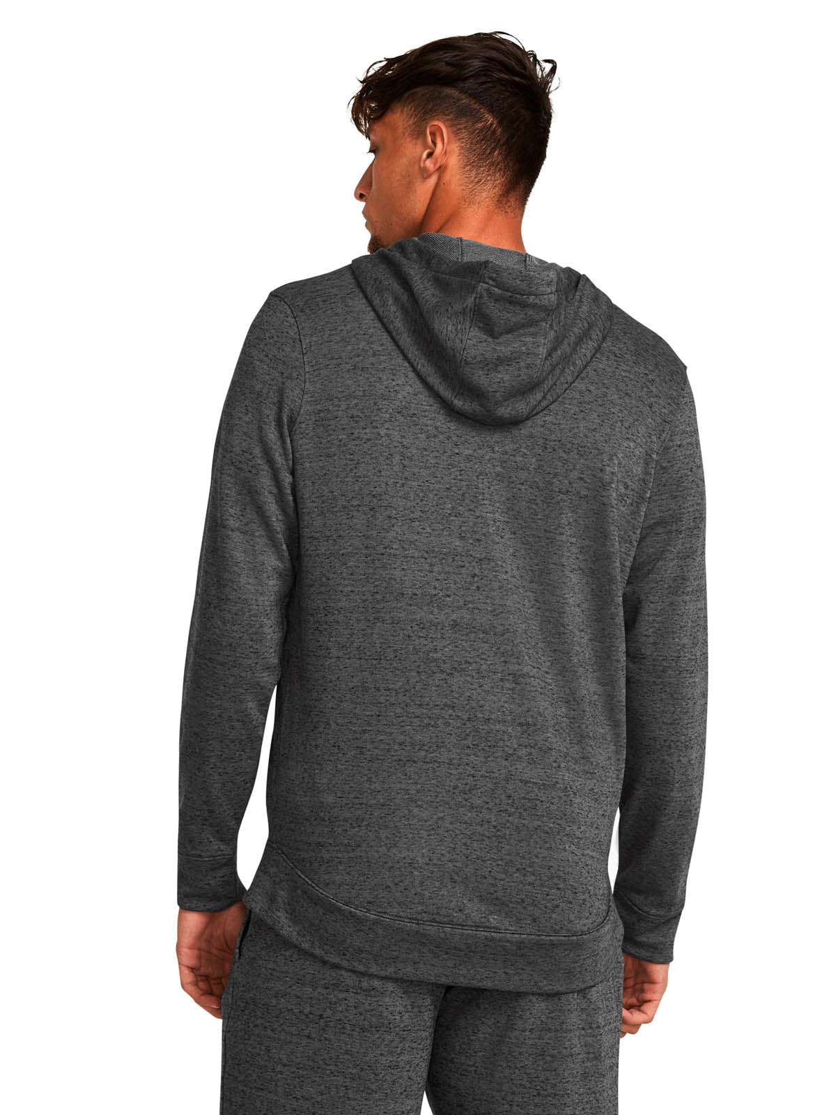 Poleron Lifestyle para hombre Rival Terry Full-Zip gris Under Armour