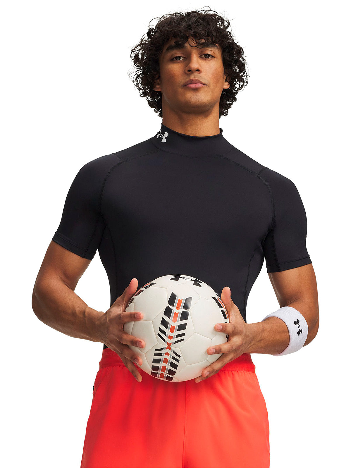 Primera capa superior UA HeatGear Mock negro para hombre