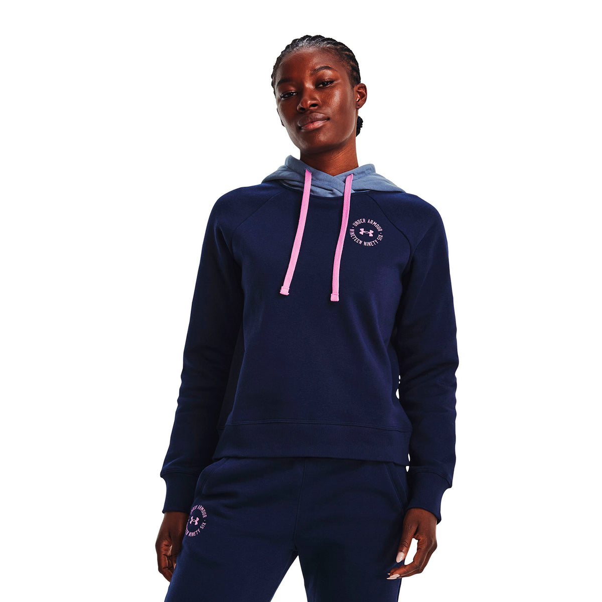 Polerón UA Rival Fleece Colorblock para mujer