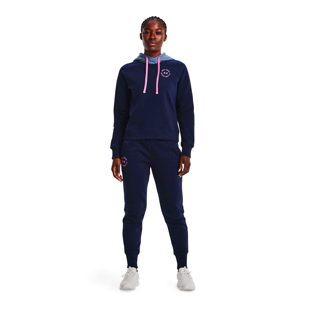 Polerón UA Rival Fleece Colorblock para mujer