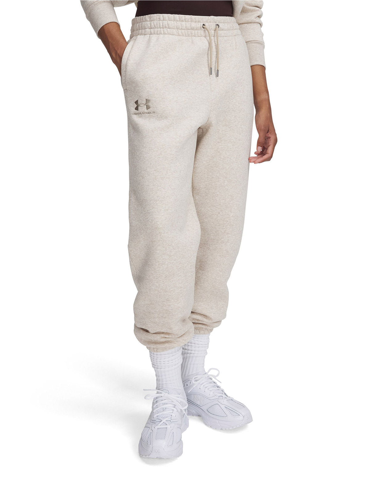 Jogger Under Armour Icon fleece café para mujer