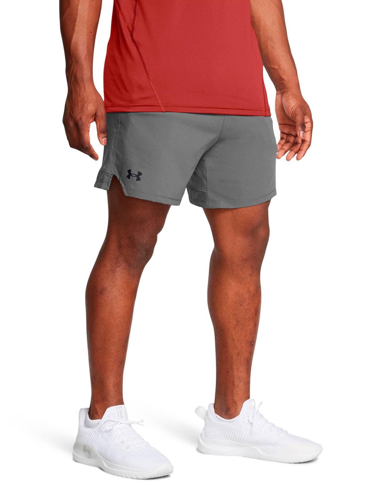 Short de entrenamiento para hombre Vanish Woven 6" gris Under Armour