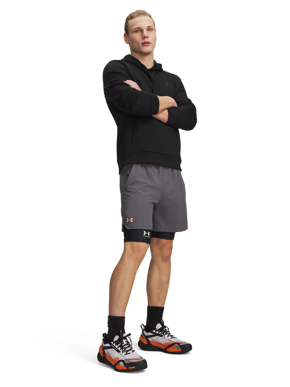 UA Vanish Woven 6" Short gris para hombre