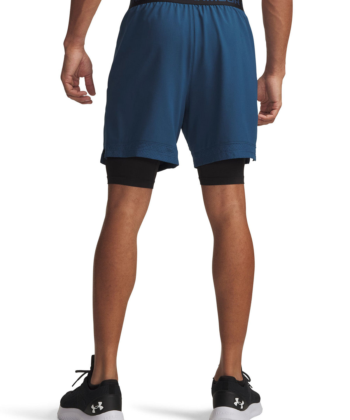 UA Vanish Woven 2 en 1 Shorts azul para hombre