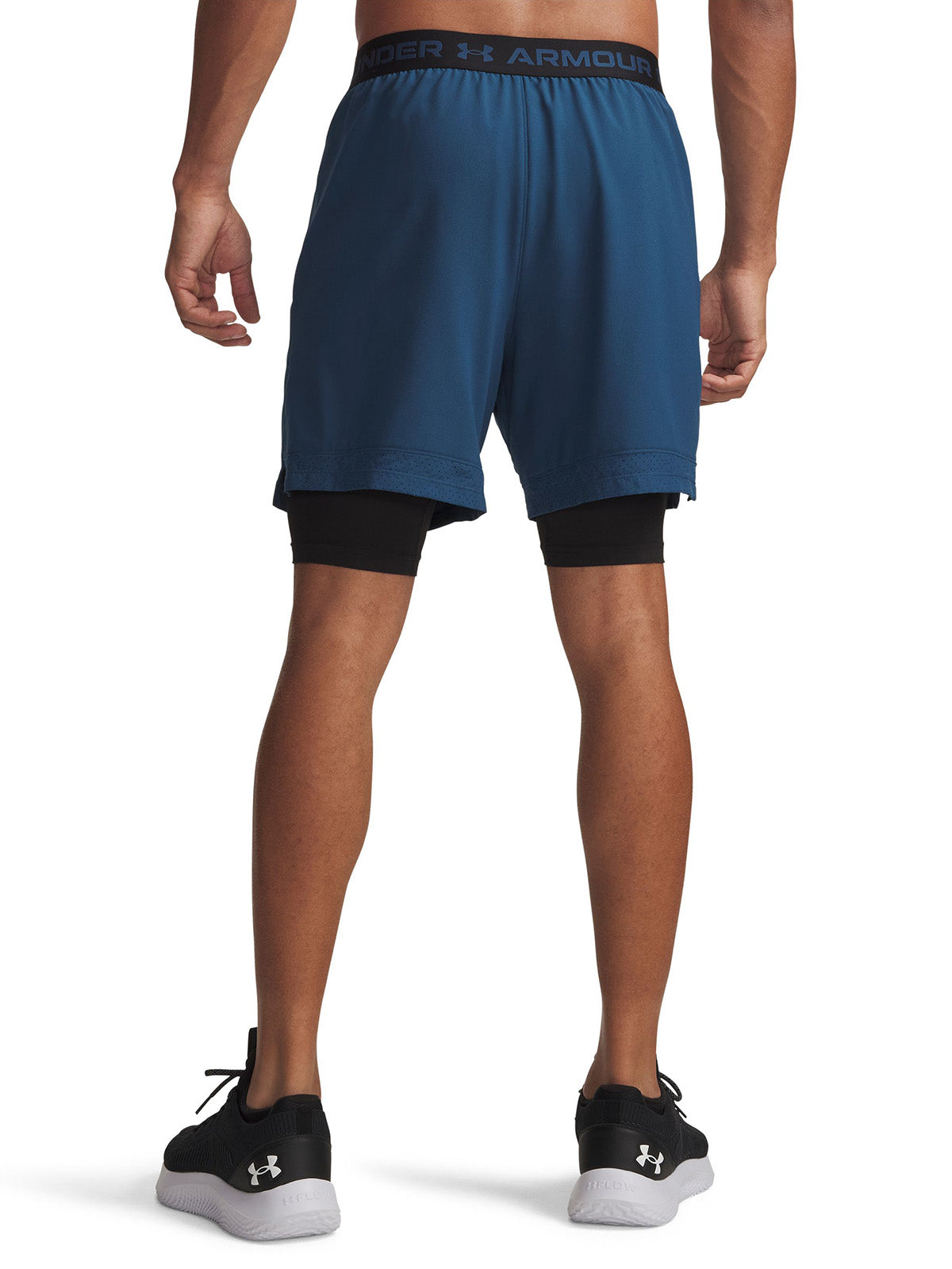 UA Vanish Woven 2 en 1 Shorts azul para hombre