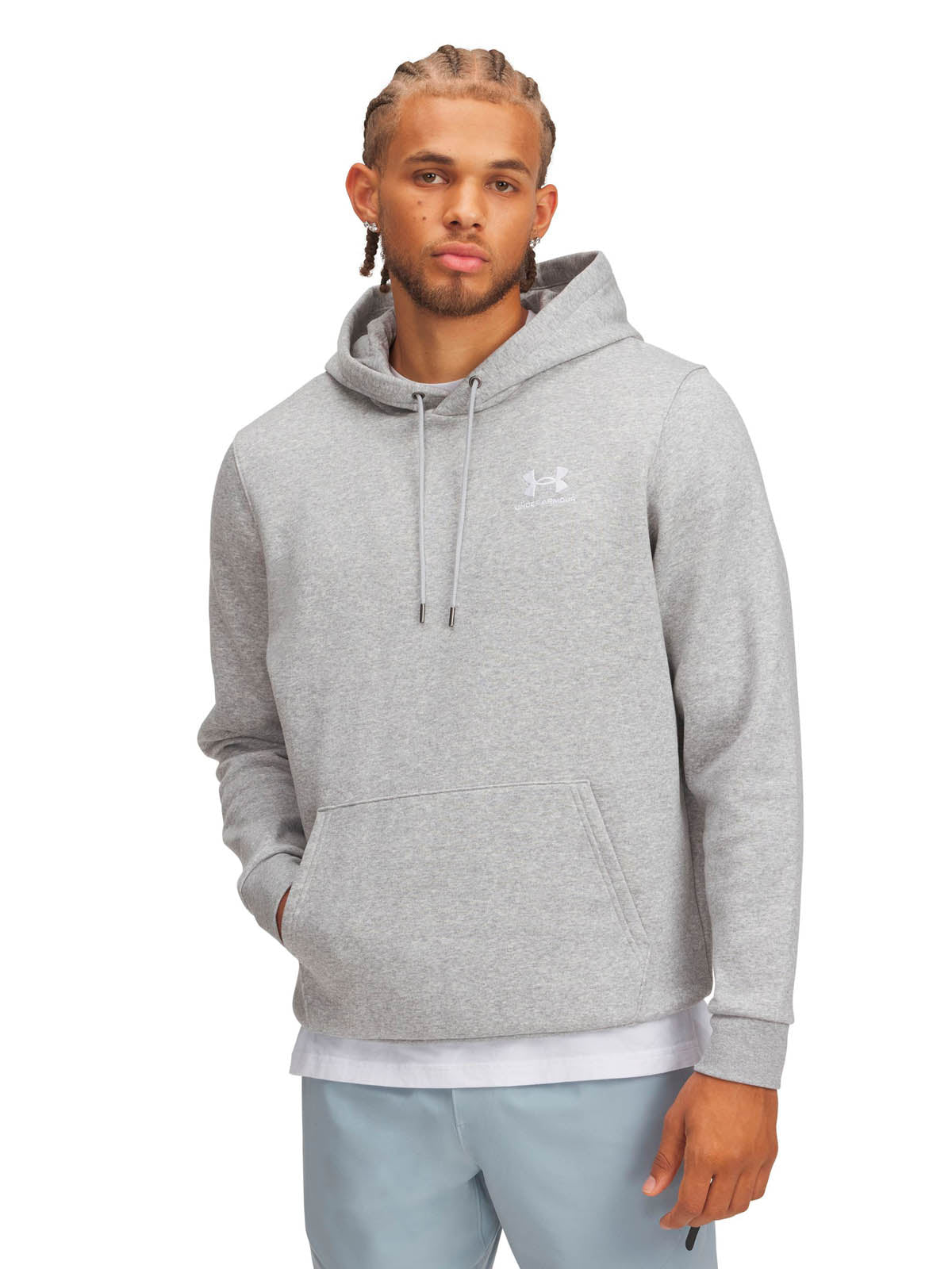 Polerón Lifestyle para Hombre Icon Fleece Gris Under Armour