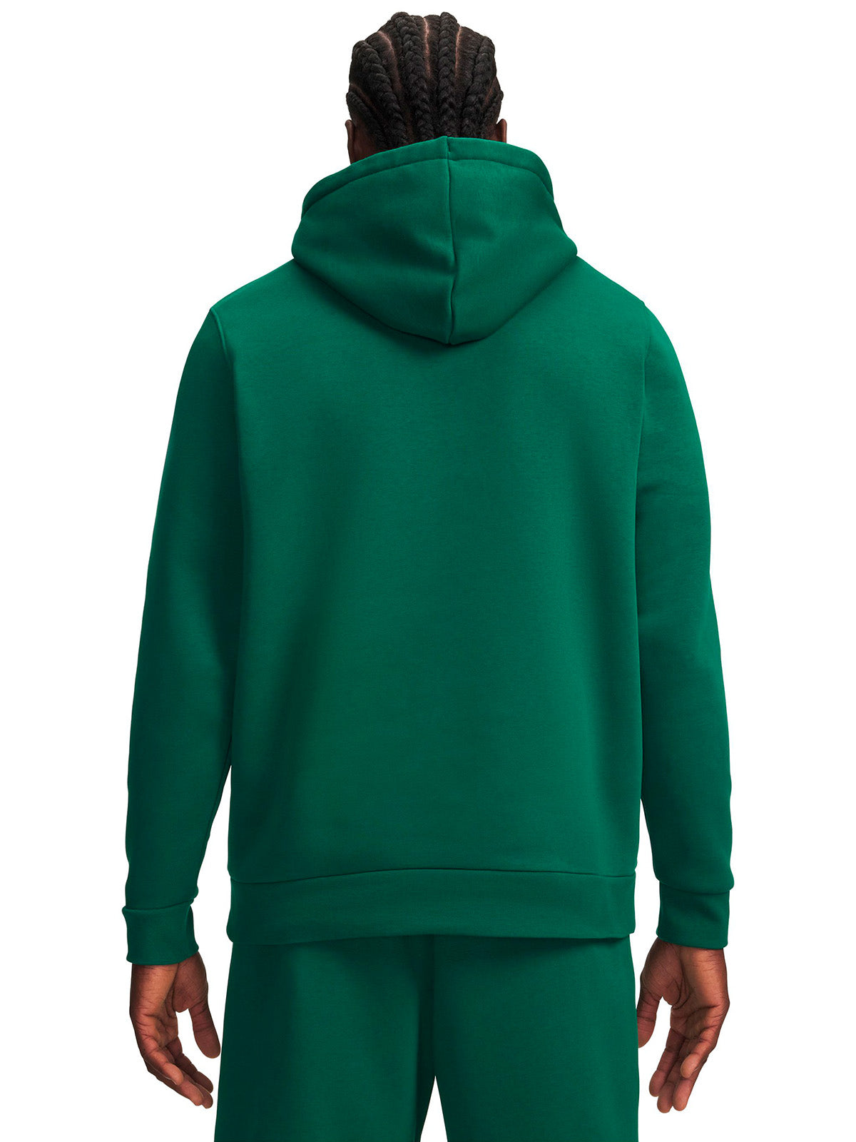 Poleron UA Icon Fleece verde para hombre