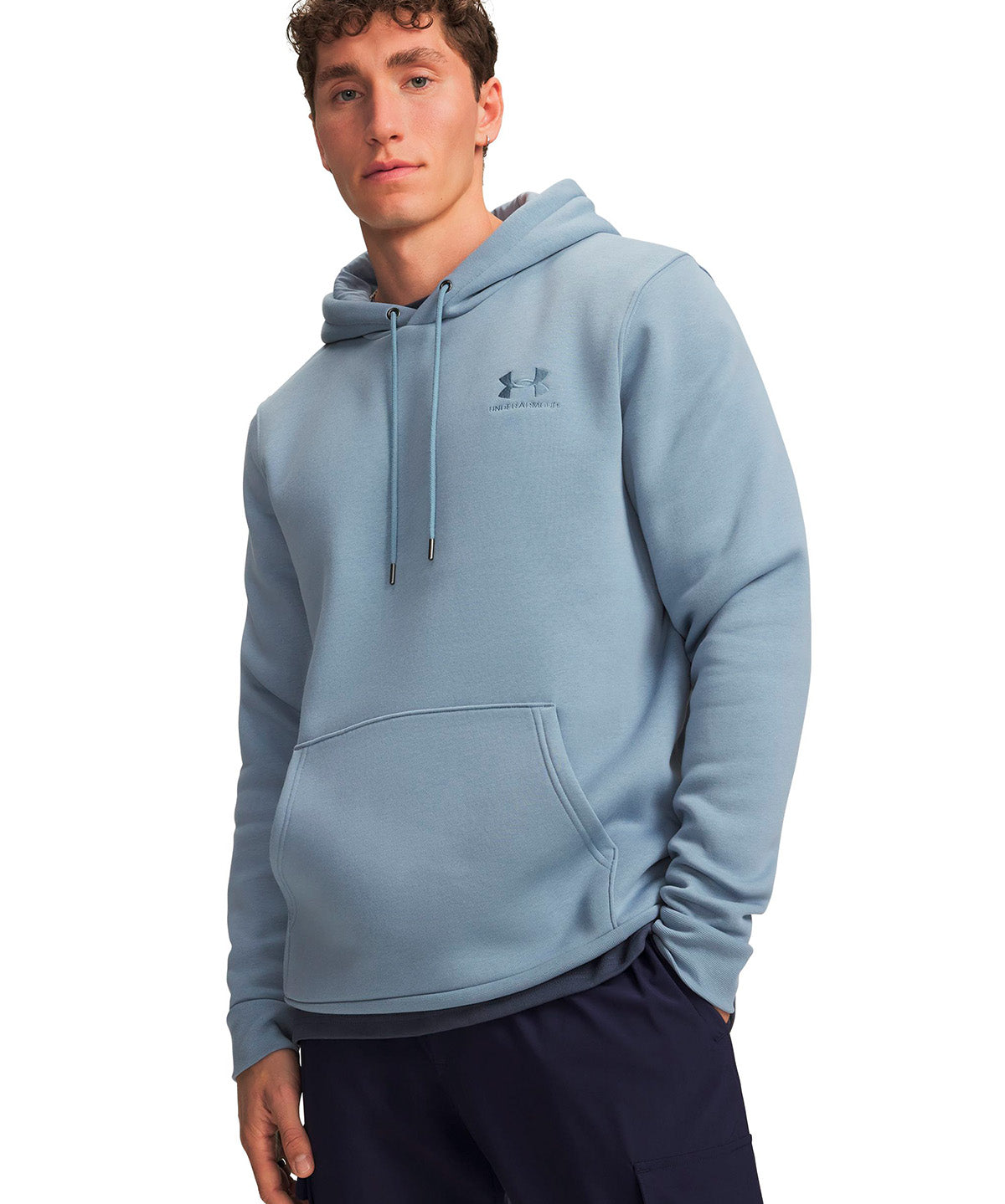 Poleron UA Icon Fleece azul para hombre