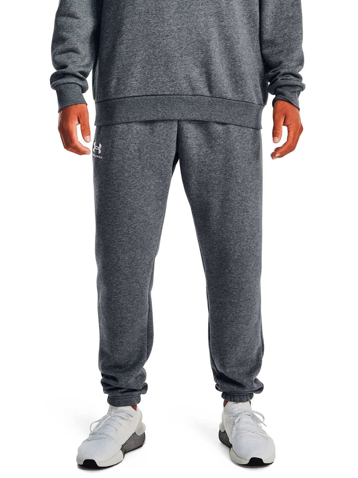 Jogger Under Armour Icon fleece gris para hombre