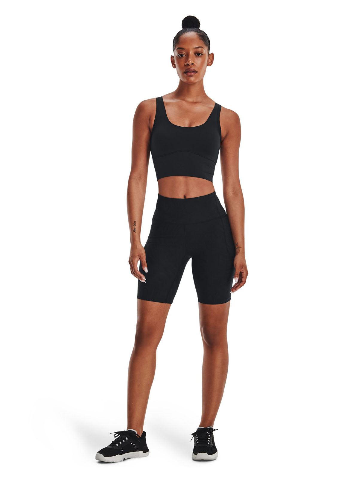 Polera sin mangas UA Meridian Fitted Crop para mujer