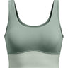 Polera sin mangas UA Meridian Fitted Crop para mujer