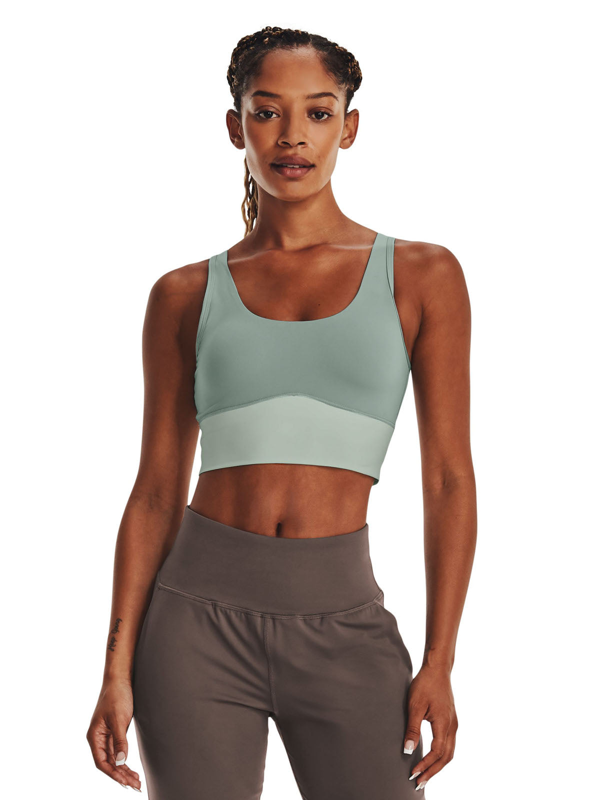 Polera sin mangas UA Meridian Fitted Crop para mujer