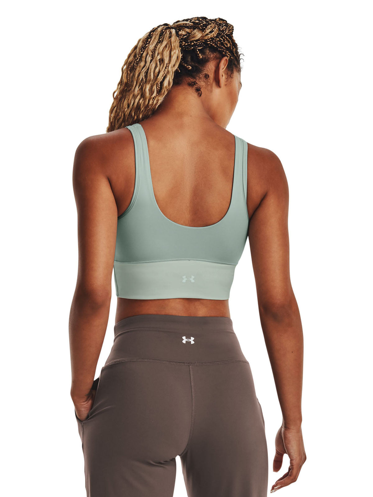 Polera sin mangas UA Meridian Fitted Crop para mujer