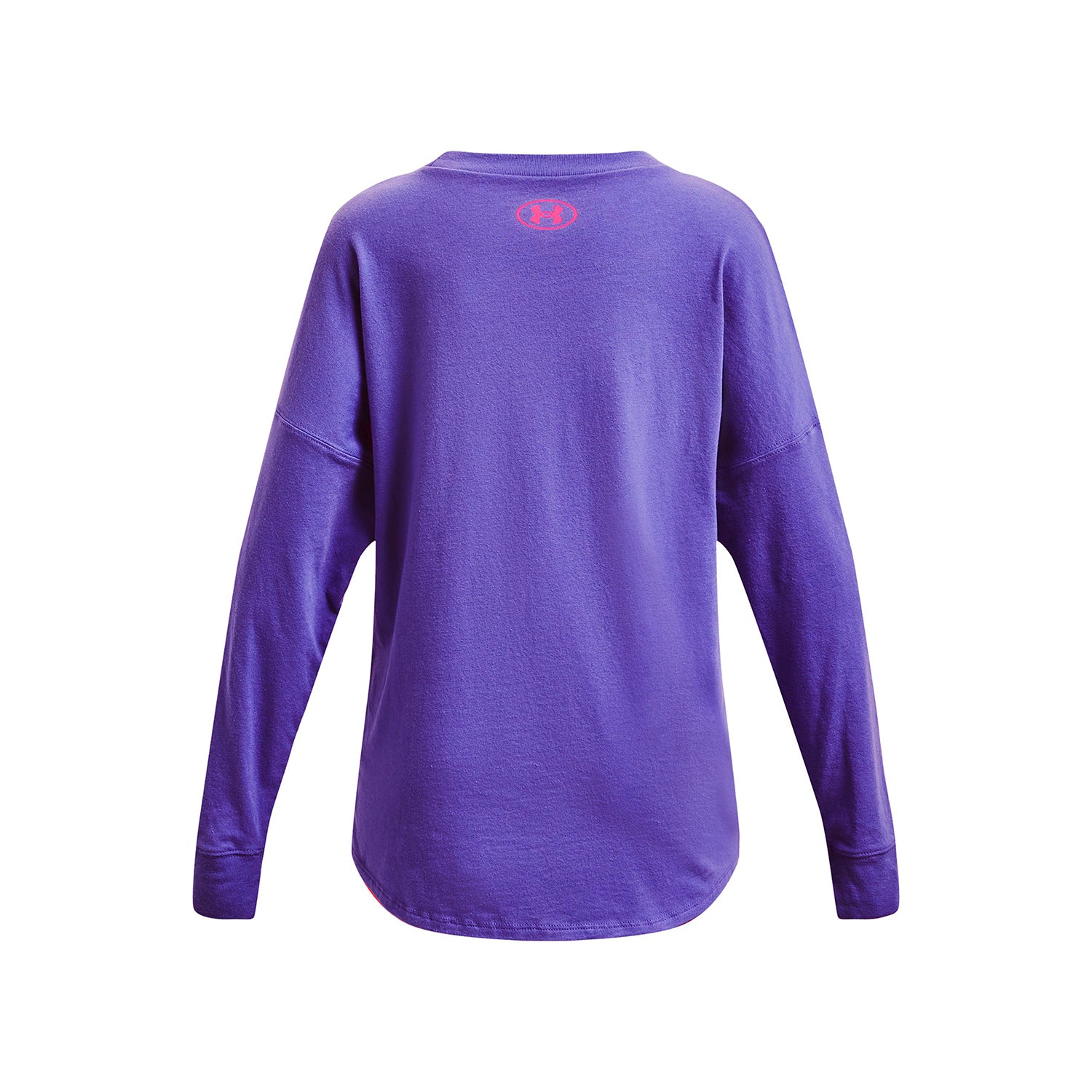 Polera manga larga UA Groovy Gradient Logo para niña