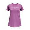 Polera manga corta She Shines Gradient para niña Under Armour