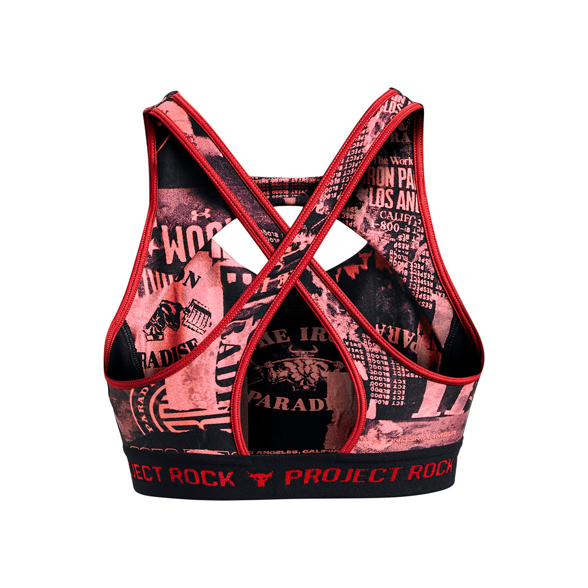 Sostén deportivo Project Rock Crossback Printed Nov para mujer