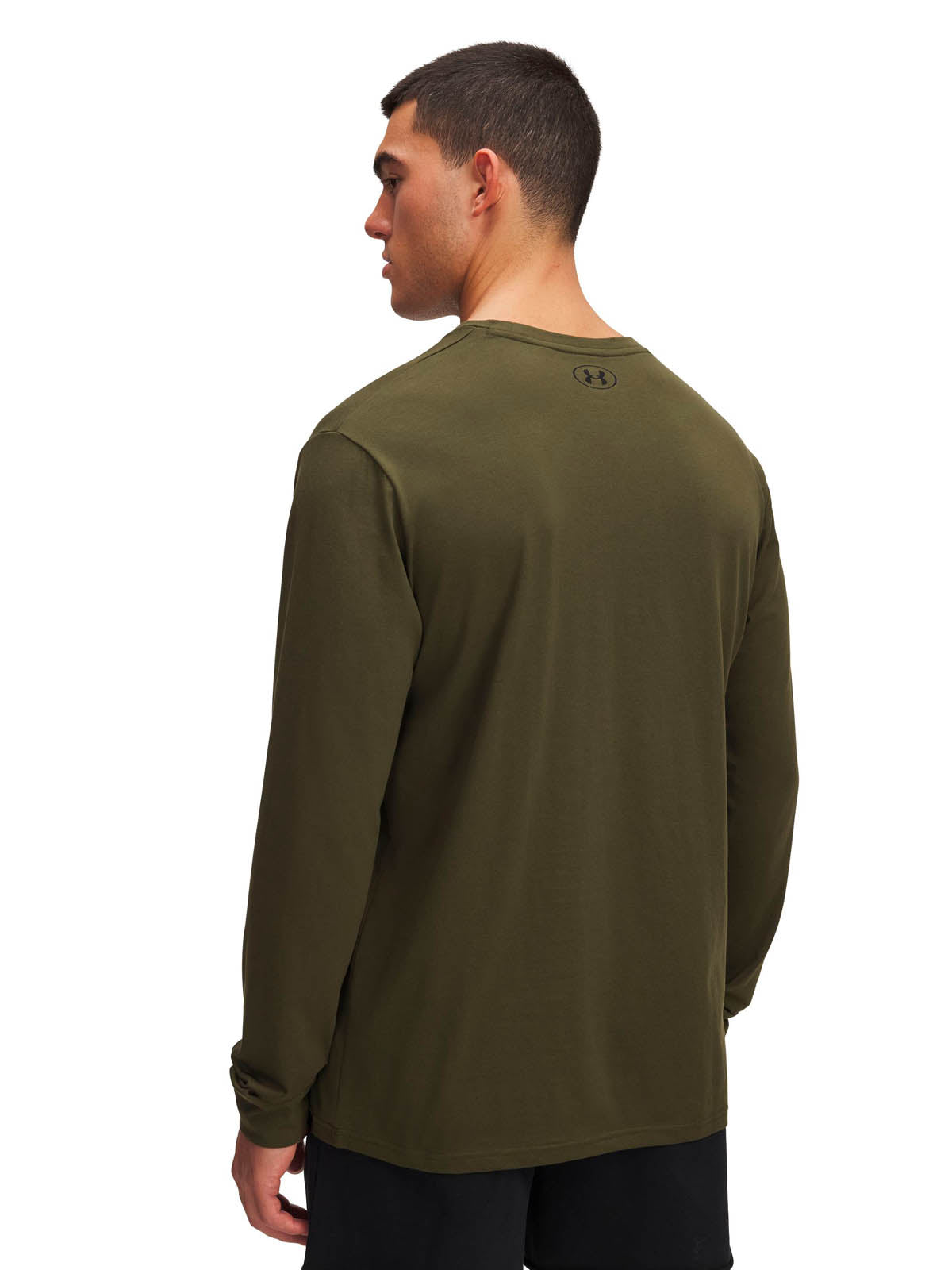 Polera manga larga de entrenamiento para hombre Project Rock Brahma Bull verde Under Armour