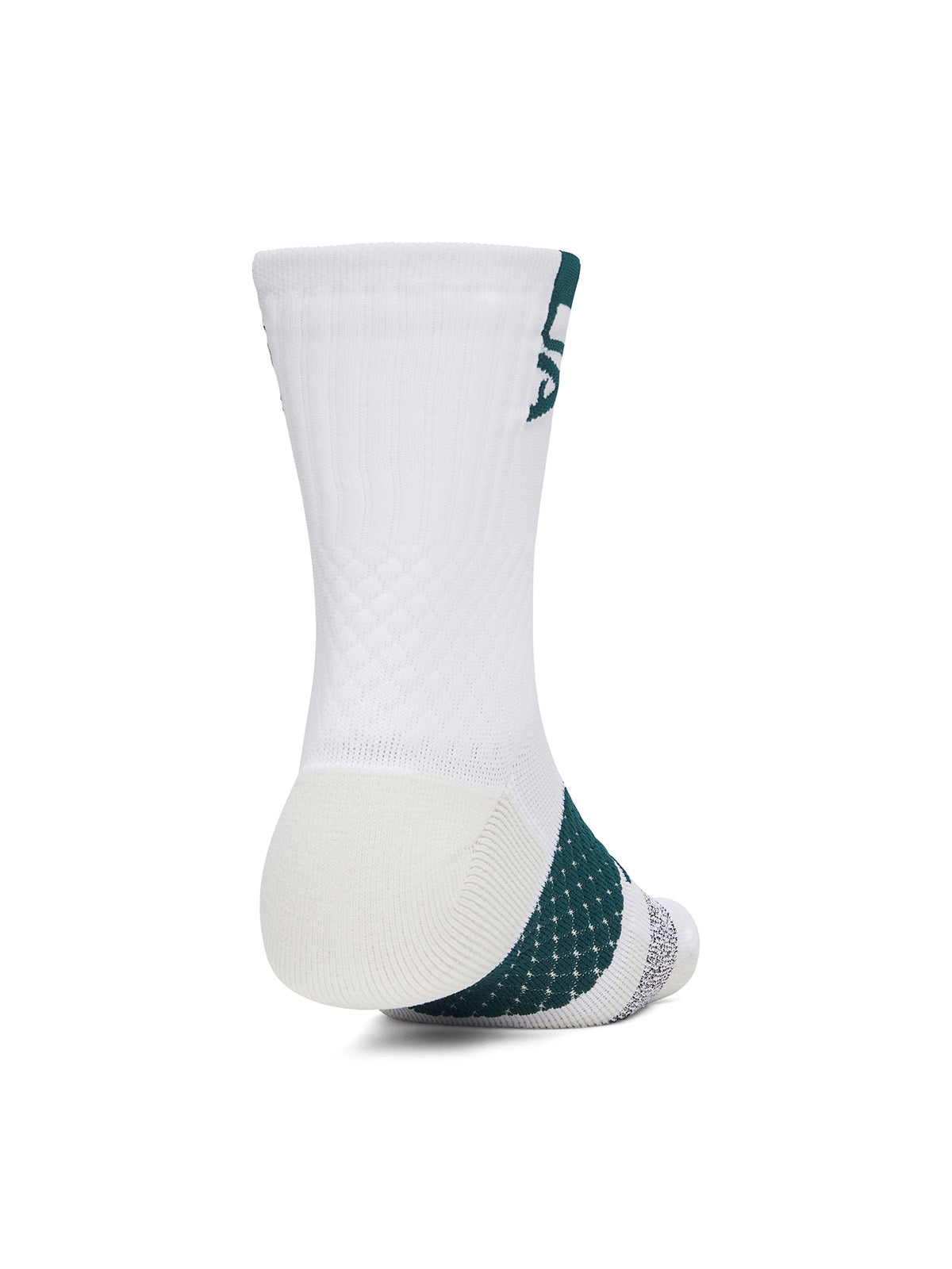 UA ArmourDry Playmaker Mid-Crew Calcetín blanco unisex