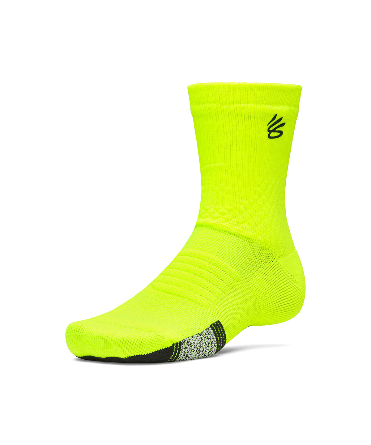 Calcetines Basketball Unisex Curry ArmourDry Playmaker Mid-Crew amarillo Under Armour