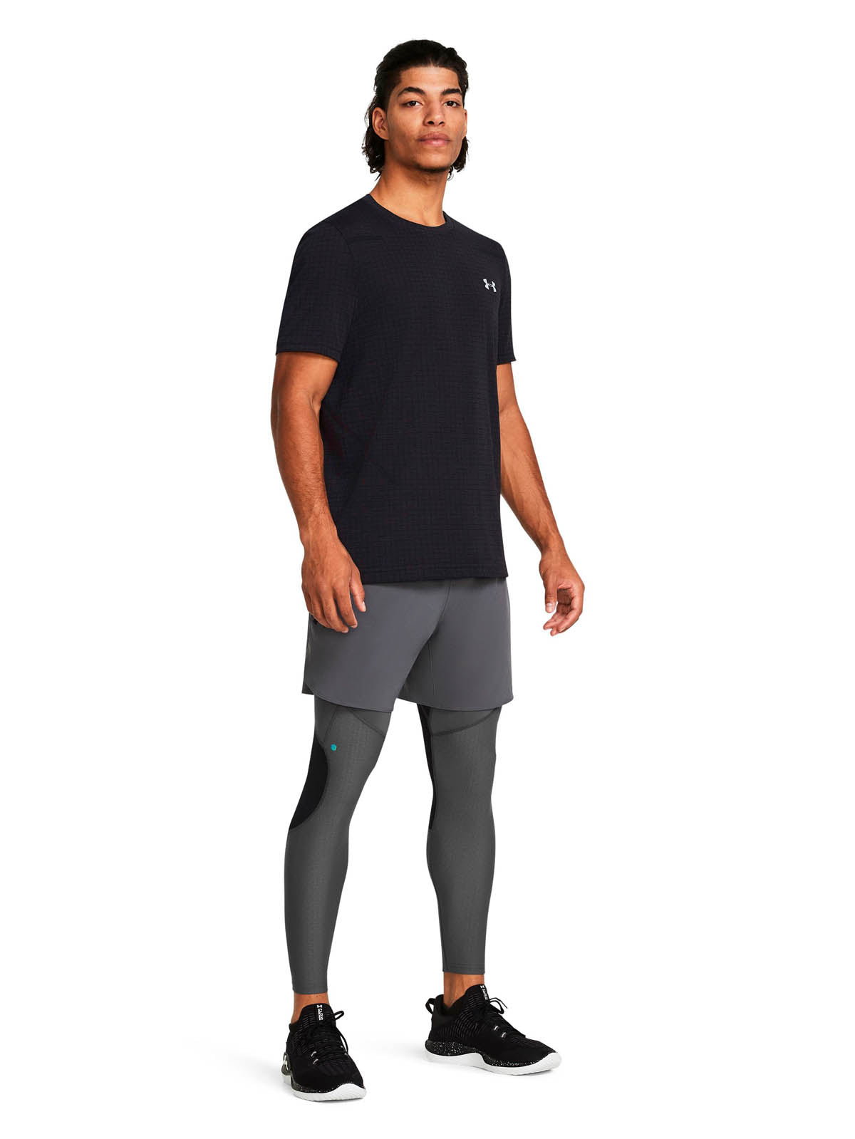 Shorts Under Armour vanish elite 2-en-1 gris para hombre