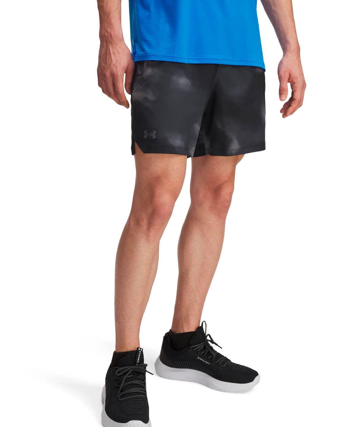 Shorts de entrenamiento para hombre Vanish Woven 6" Printed negro Under Armour
