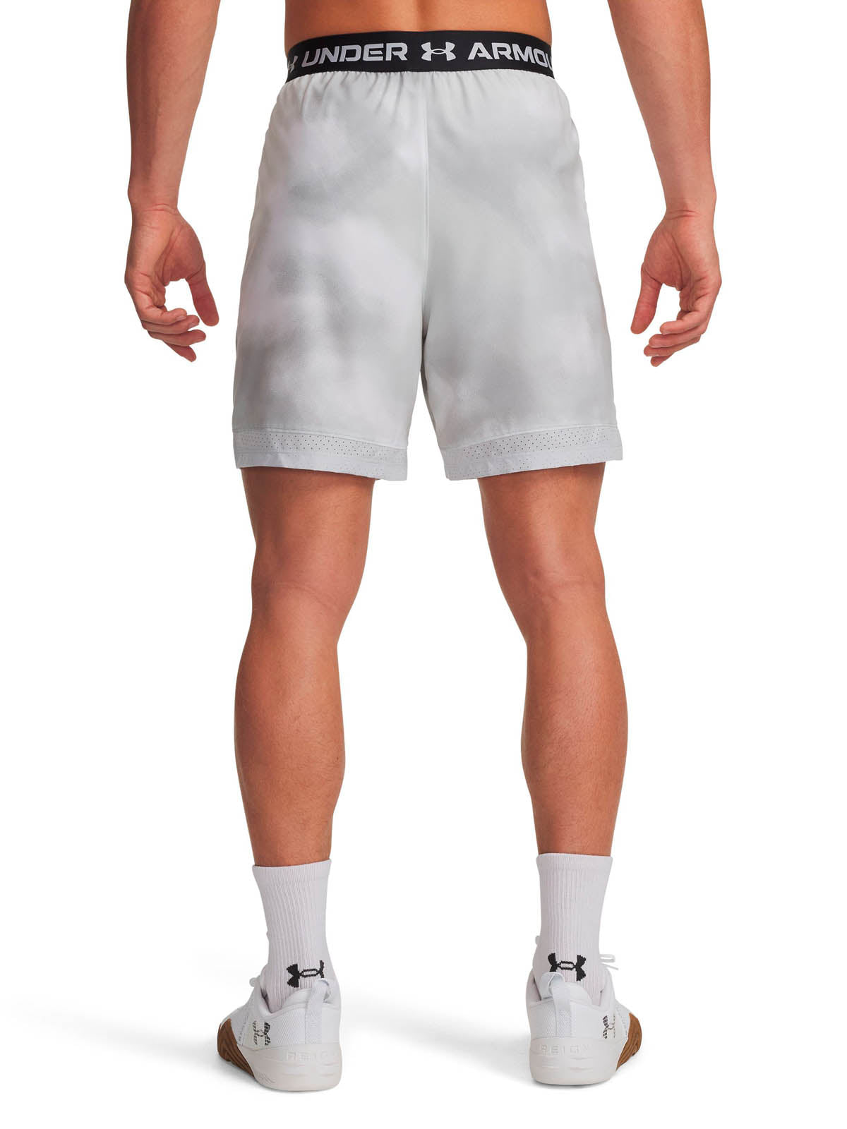 Shorts de entrenamiento para hombre Vanish Woven 6" Printed gris Under Armour