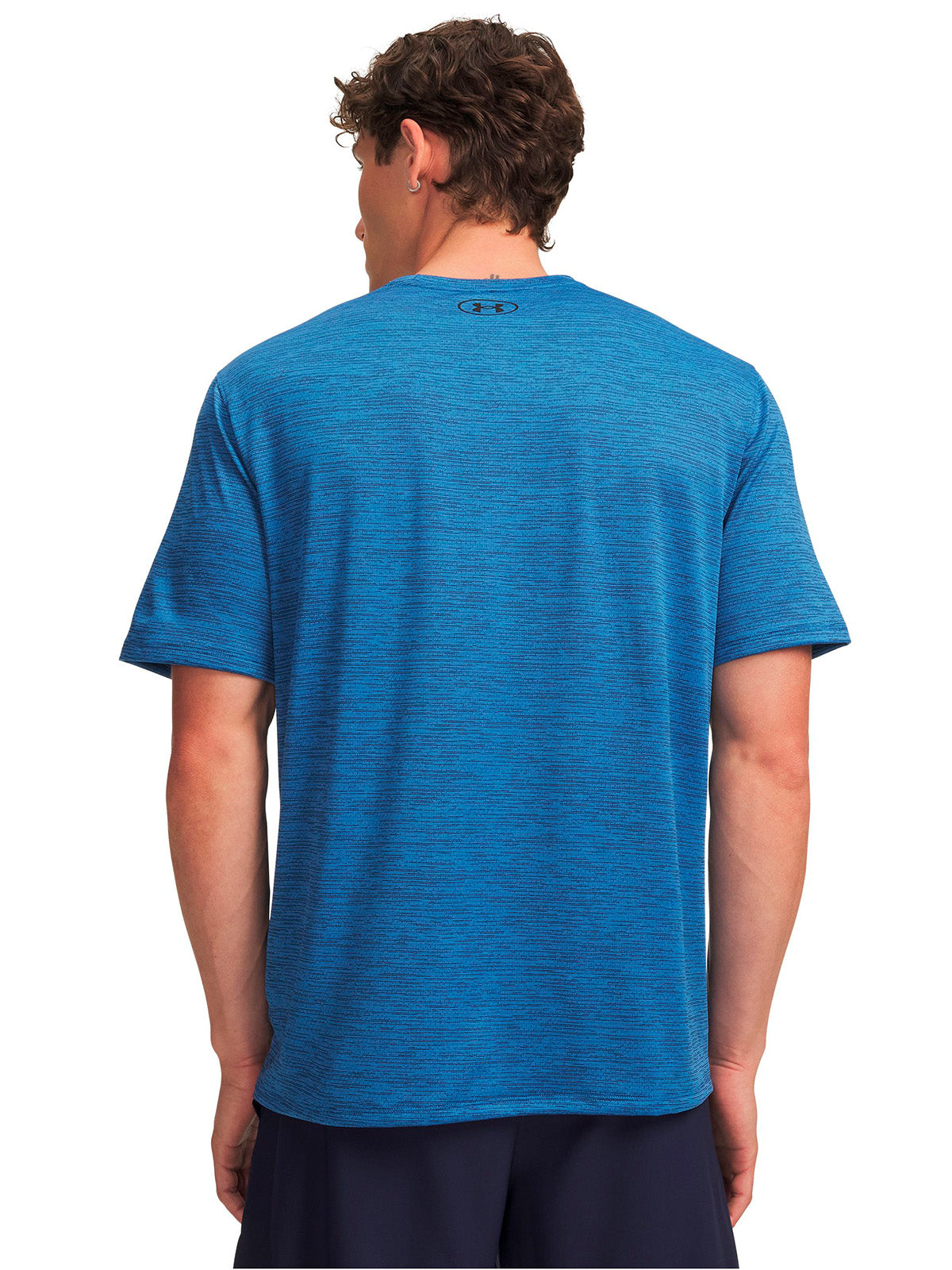 Polera manga corta UA Tech Vent azul para hombre