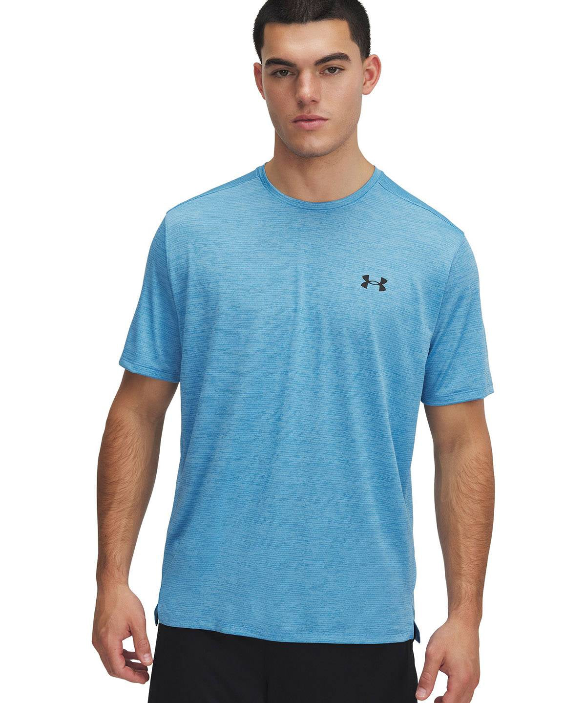 Polera manga corta Under Armour tech vent azul para hombre
