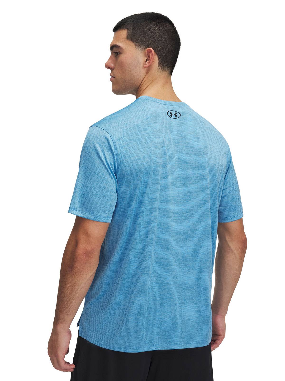 Polera manga corta Under Armour tech vent azul para hombre