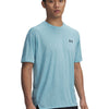 Polera manga corta Under Armour tech vent azul para hombre
