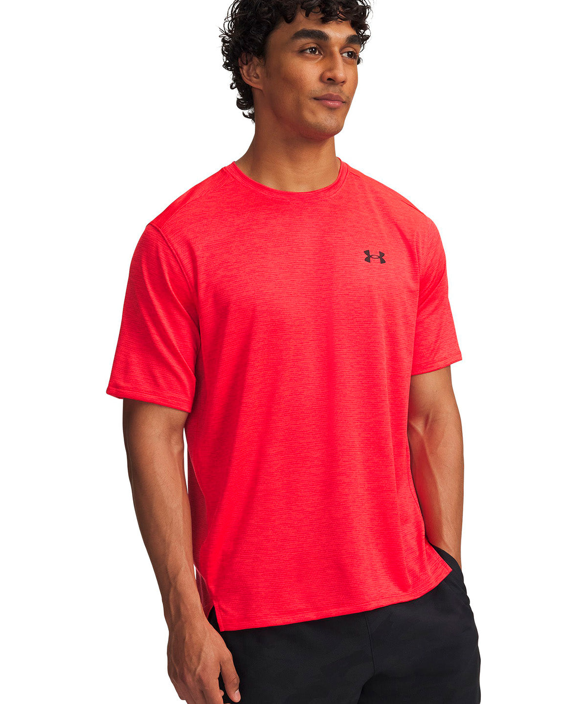 Polera manga corta UA Tech Vent rojo para hombre