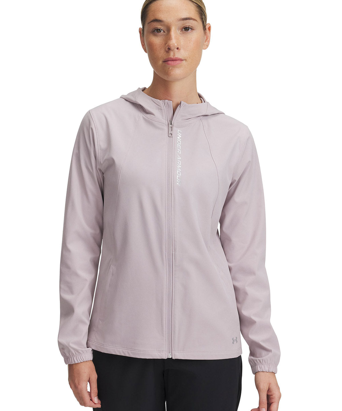 Chaqueta Under Armour outrun the storm gris para mujer