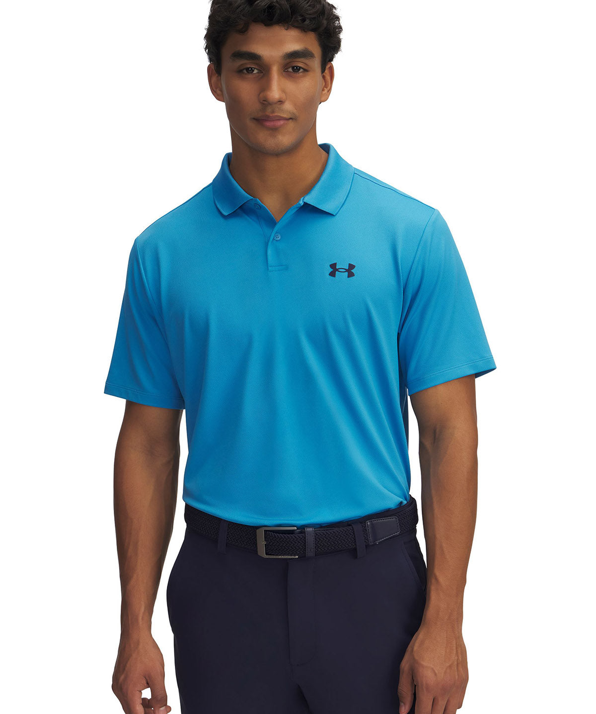Polera manga corta Under Armour matchplay azul para hombre