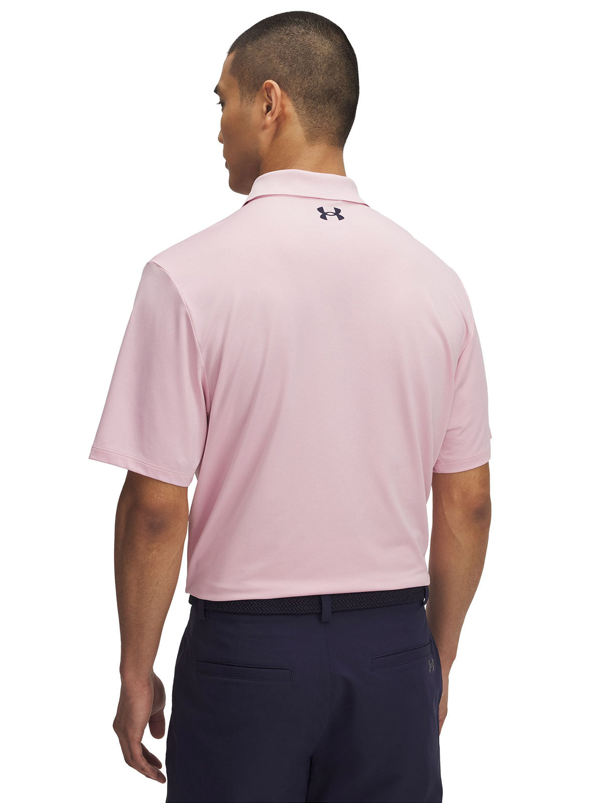 Polera manga corta Under Armour matchplay rosado para hombre