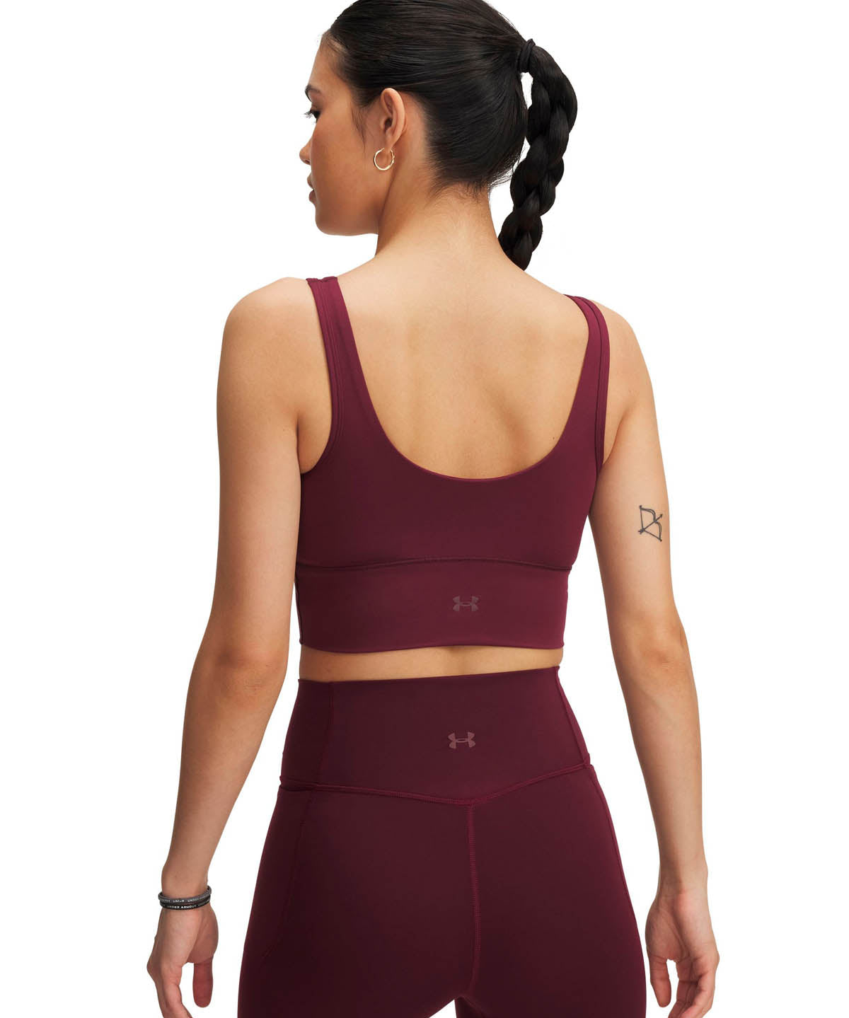 Peto de entrenamiento para Mujer Meridian Fitted Crop Rojo Under Armour