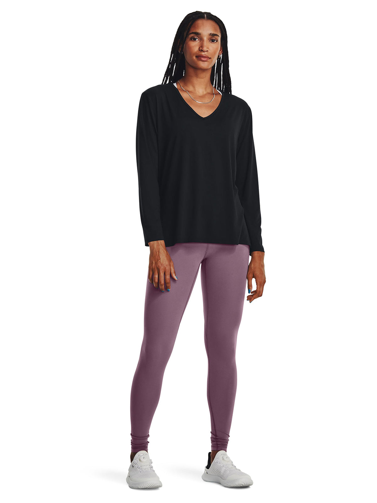 Polera manga larga UA Meridian Longline para mujer