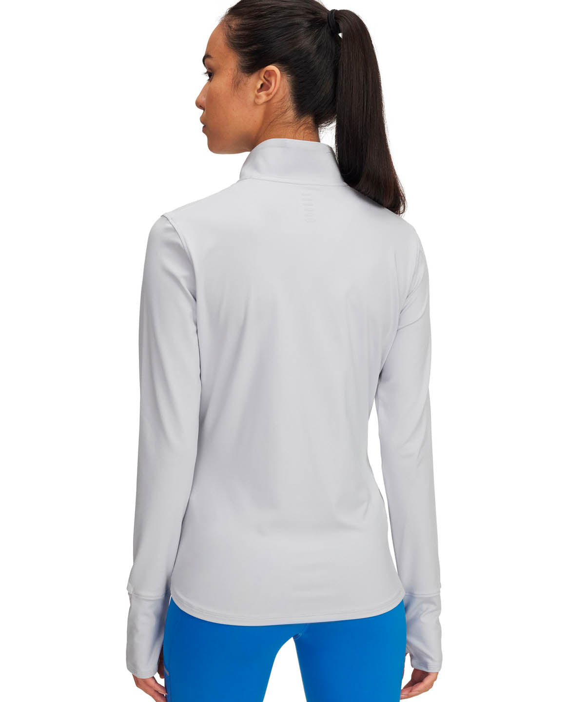 Polerón Running para Mujer Launch pro 1/2 Zip Gris Under Armour